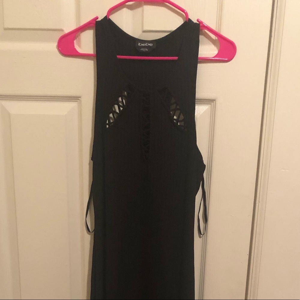 Bebe black maxi dress